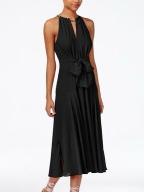 RACHEL Rachel Roy Halter Black Midi Dress